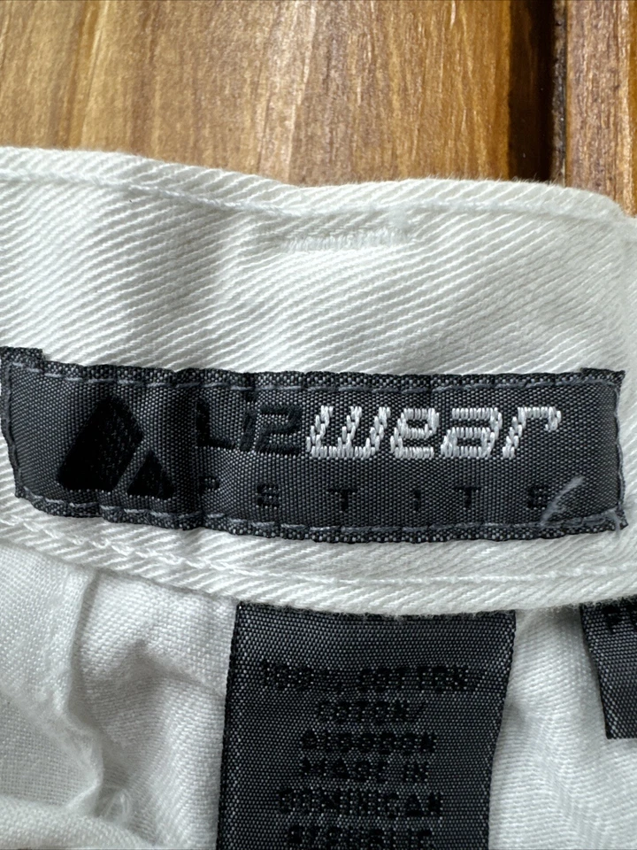 Pantalones plisados delanteros blancos Liz Wear para mujer talla: 10 Foto 4 de 4