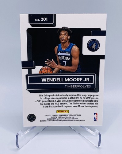 Wendell Moore Jr (x4) Rated Rookie Pink Hyper + Prizm Pink Cracked Ice + Base - Picture 8 of 10