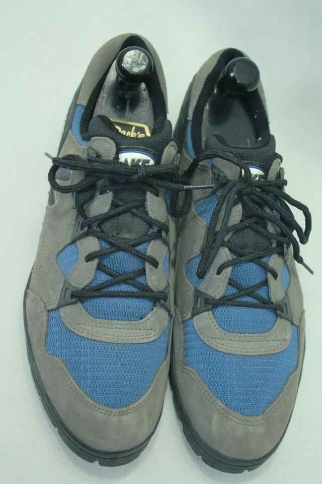 LAKE CYCLING MEN'S GRAY/BLUE NUBUCK LACE UP MOUNTAIN BIKE SHOES 13.5US/48EU - Image 2 of 4