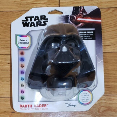 NEW Star Wars Darth Vader LED Color-changing Night Light w Light-sensing Tech