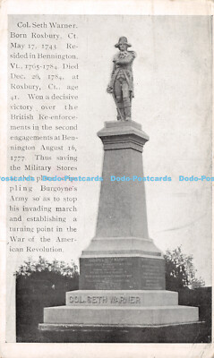 R264505 Col Seth Warner Monument Hans Kalson