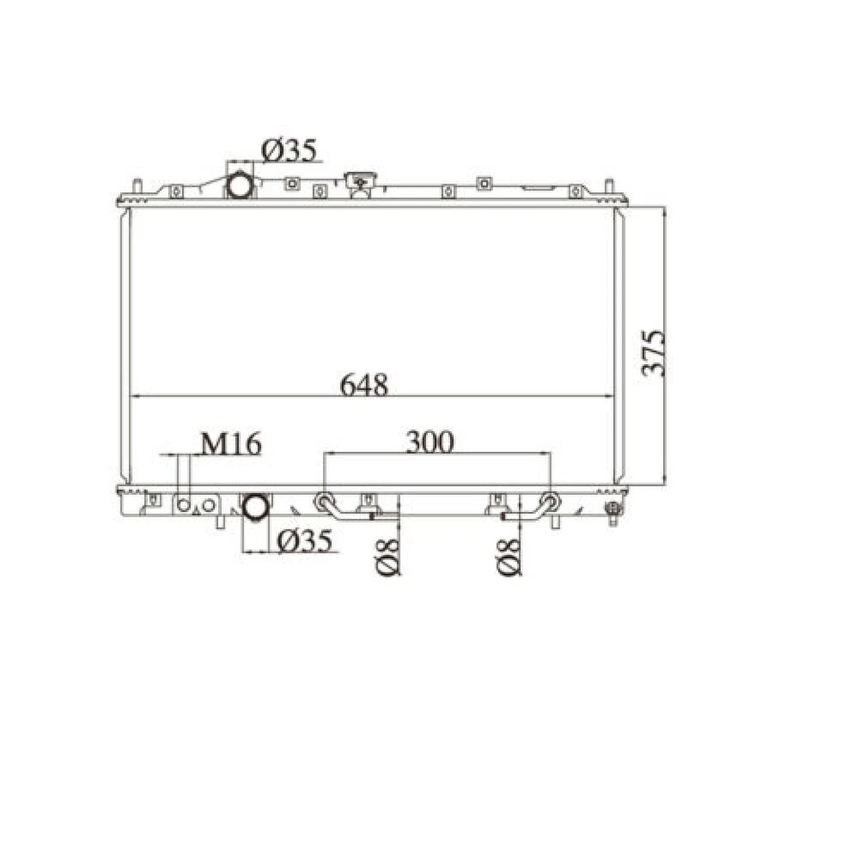Front Radiator Fit for Mitsubishi Lancer Mirage CE Sedan Coupe 96-03 4Cyl AT MT - image 2 of 4