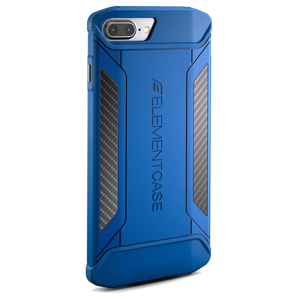 Element Case CFX Carbon Fibre Tough Rugged Apple iPhone 8 Plus & 7 Plus - Blue - Image 2 of 4