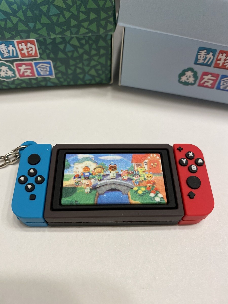 Nintendo switch mini game red blue keychain gamer gift video