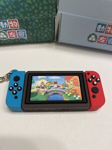 Nintendo switch mini game red blue keychain gamer gift video Animal Crossing