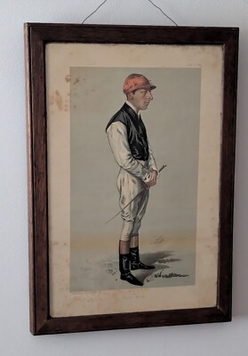 Framed Print, Fred Webb, 10 August 1889, Vanity Fair cartoon by Liborio Prosperi