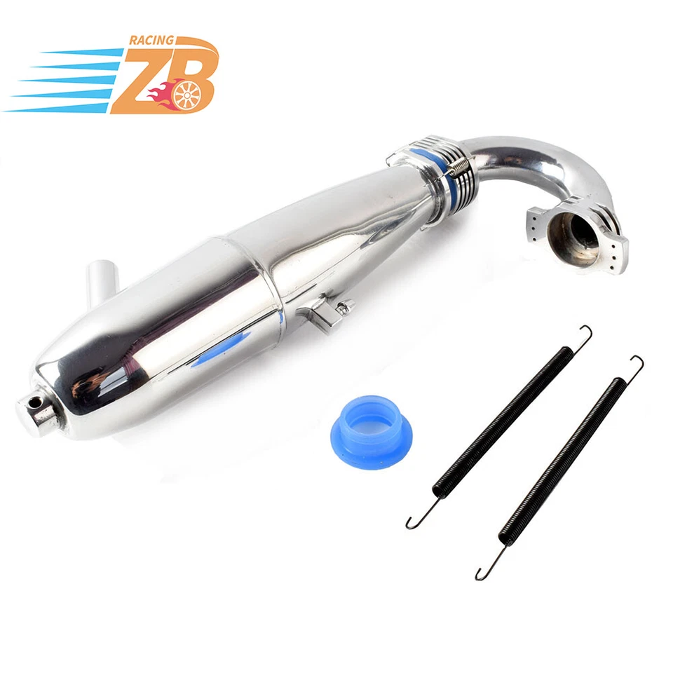 Rc 1/8 Nitro Engine Tuned Exhaust Header For Picco Novarossi Os Rb Losi 8eight - Image 2 of 4