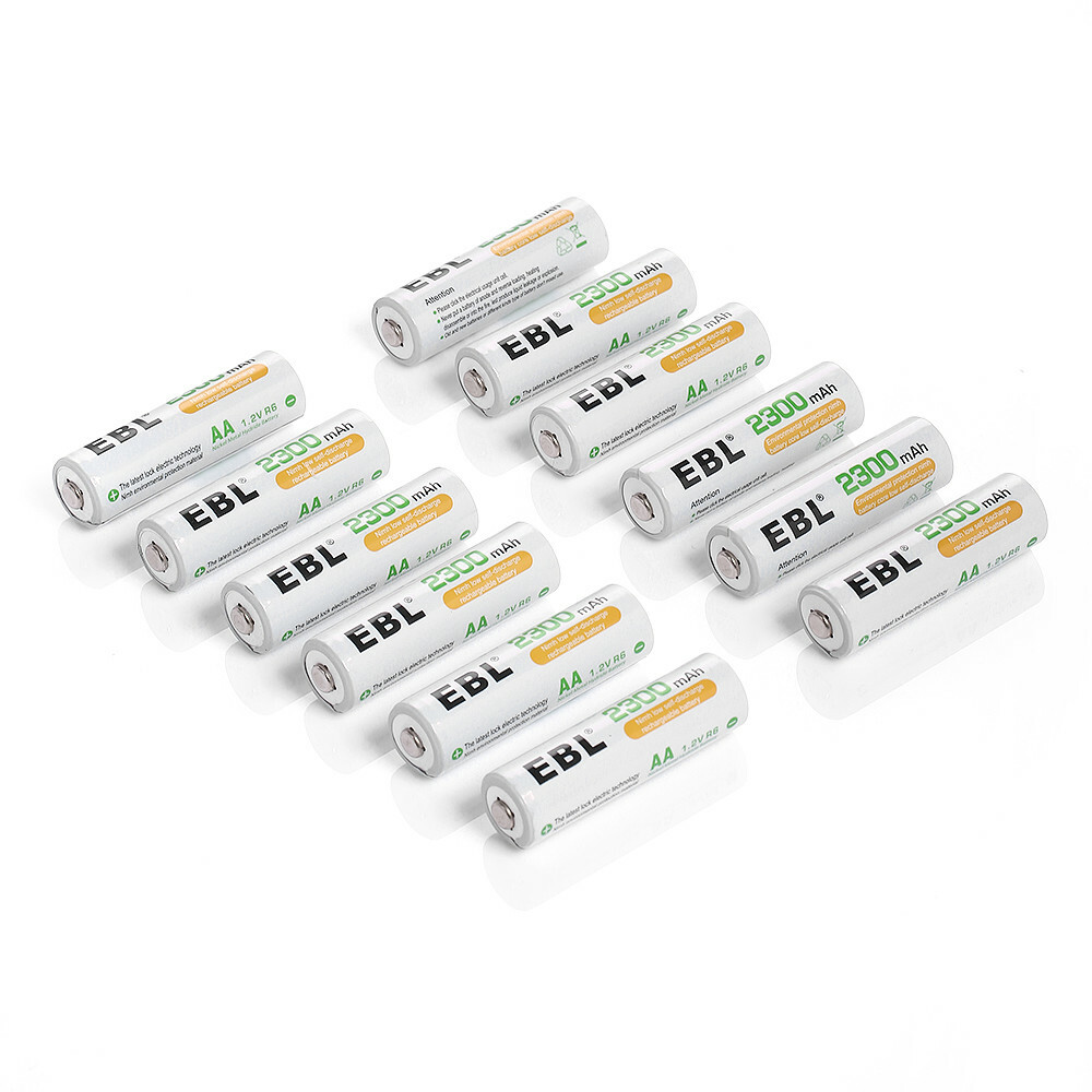 EBL 4/8/12/16 Pack AA AAA NIMH 800/1100/2300/2800mAh Rechargeable