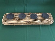 Kerzenständer Aus Weidengeflecht Weihnachten Advent Kerzen Deko Kerzenhalter