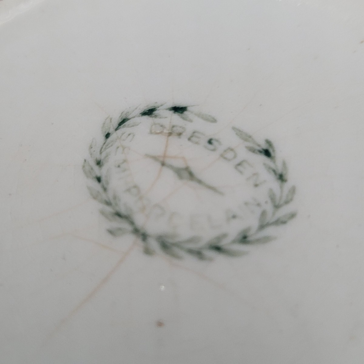 Antique c.1905 Dresden Semi Porcelain White Water Pitcher