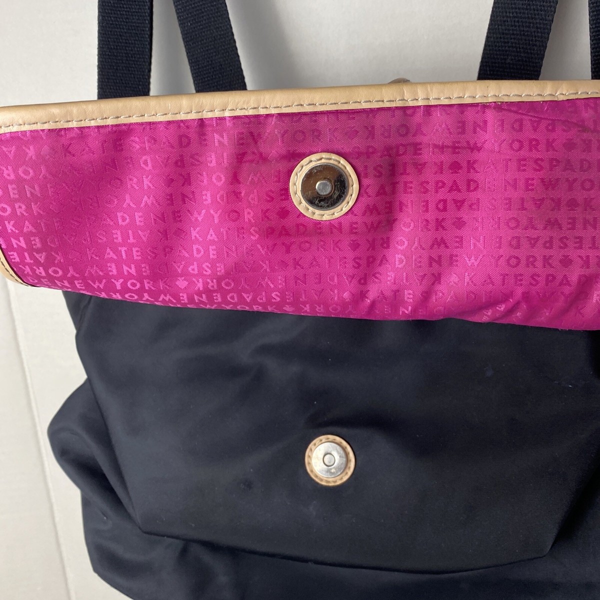Kate spade Kennedy park Neko backpack Kate Spade Kennedy Park Black Nylon Natural Leather  main image 2