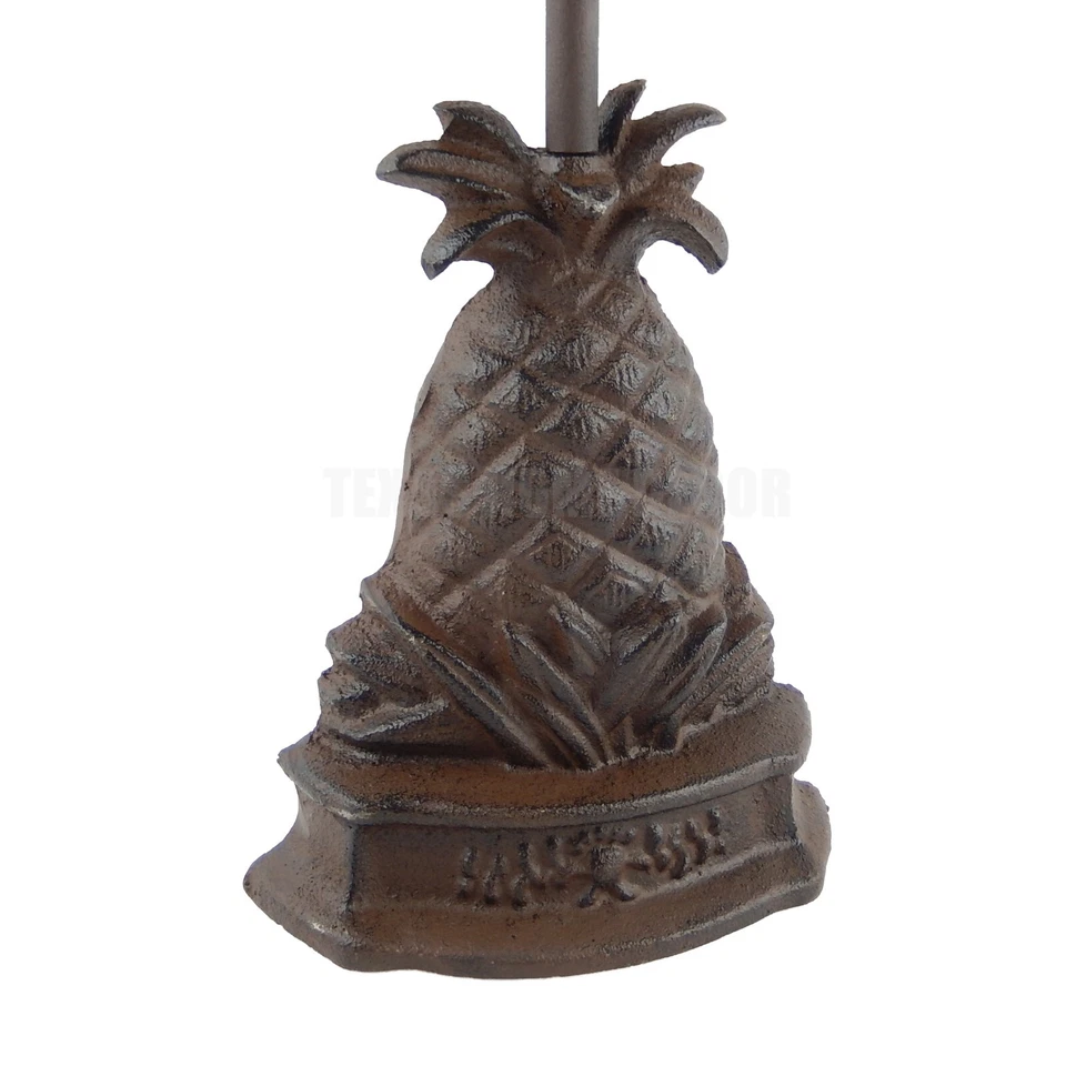 Pineapple Doorstop Porter with Handle Heavy Duty Cast Iron Antique Style Brown - Image 4 of 4