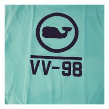 VINEYARD VINES Mens VV-98 Tonal Print L/S Pocket T-shirt -Blue Fin Sz XL -NEW