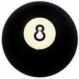 Black 8 Ball Shift Knob #8-BLK (1/2"-13 female threads)