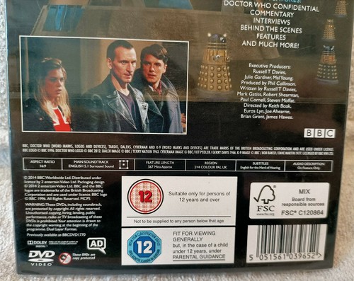 Doctor Who - Series 1 - Complete - New Region 2+4 DVD - The Ninth Doctor - Picture 4 of 5