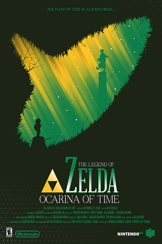 The Legend of Zelda Ocarina of Time 3DS N64 Premium POSTER MADE IN USA -  ZEL046