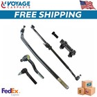 Tie Rod End Drag Link Steering Kit 6pc Front Side For 2007-2018 Jeep Wrangler JK