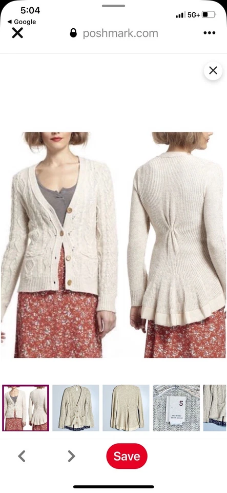 Anthropologie Far Away From Close Cardigan Medium Black Fisherman Peplum Boho - Image 3 of 4