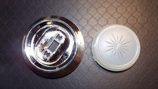 1971-1972-1973-1974-1975-1976-1977-81 Impala Dome Light Lens Chrome Bezel Base 1971-1972-1973-1974-1975-1976-1977-81 Impala Dome Light Lens Chrome Bezel Base