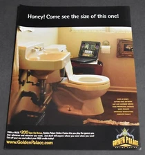 2002 Print Ad Golden Palace Online Casino Laptop Winning Play Games Wherever Art