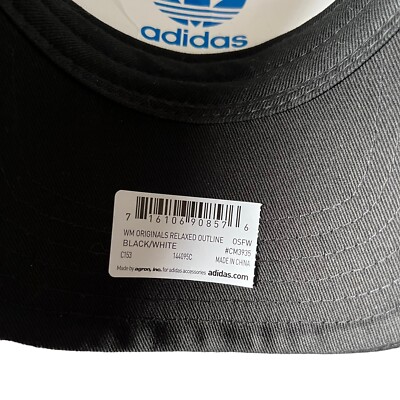 NWT Black/ White Logo Adidas Baseball Hat - Womens Fit One Size | eBay
