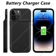 For iPhone 15 14 13 12 11 Pro Max Battery Charger Case Power Bank Charging Cover