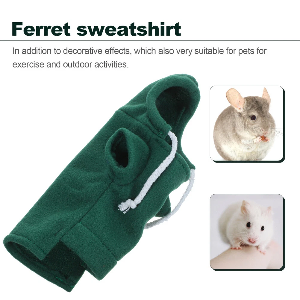 VETEMENTS Squirrel Ferret Maglione per Animali Domestici Abbigliamento per Furetti Felpa con Cappuccio Furetto