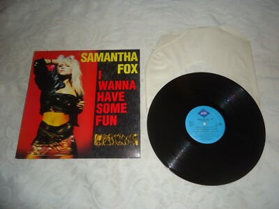 SAMANTHA FOX-I WANNA HAVE SOME FUN 1988 JIVE RECORDS 12'' SINGLE 5 MIXES EXC. VG+