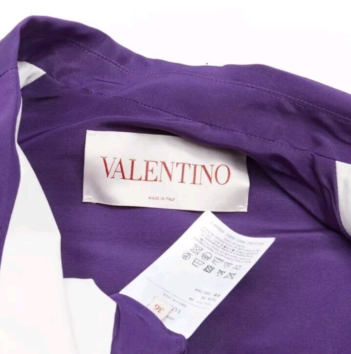 Valentino Purple Drawstring Jacket Size 36 thumbnail 8