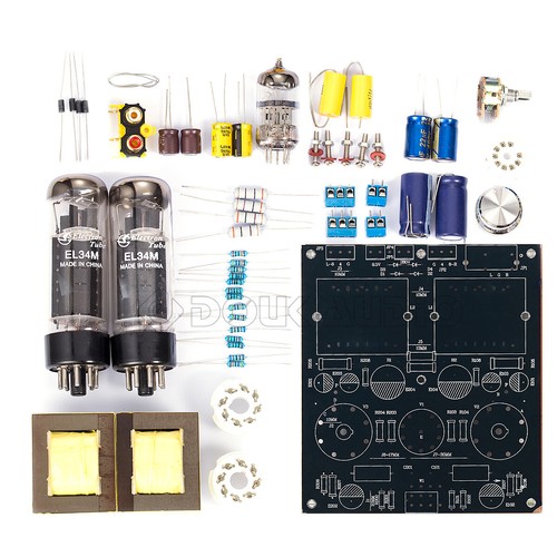 Amplificador de tubo de válvula HiFi EL34 mini amplificador de potencia de audio estéreo clase A kit hágalo usted mismo 5W + 5W - Imagen 8 de 8