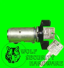 Chevy Ignition Key Switch Lock Cylinder Tumbler Barrel Assembly Black W/ 2 Keys