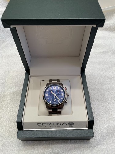 Certina DS Podium Blue Chronograph Titanium Watch Reference C001.647.44.047.00 - Picture 5 of 10