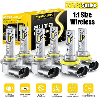For Dodge Durango SXT Sport Utility 2016-2020 LED Headlight Fog Lights Bulbs Kit