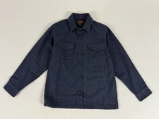 FILSON HEATHERED WOOL JAC-SHIRT BLUE HEATHER M NWT