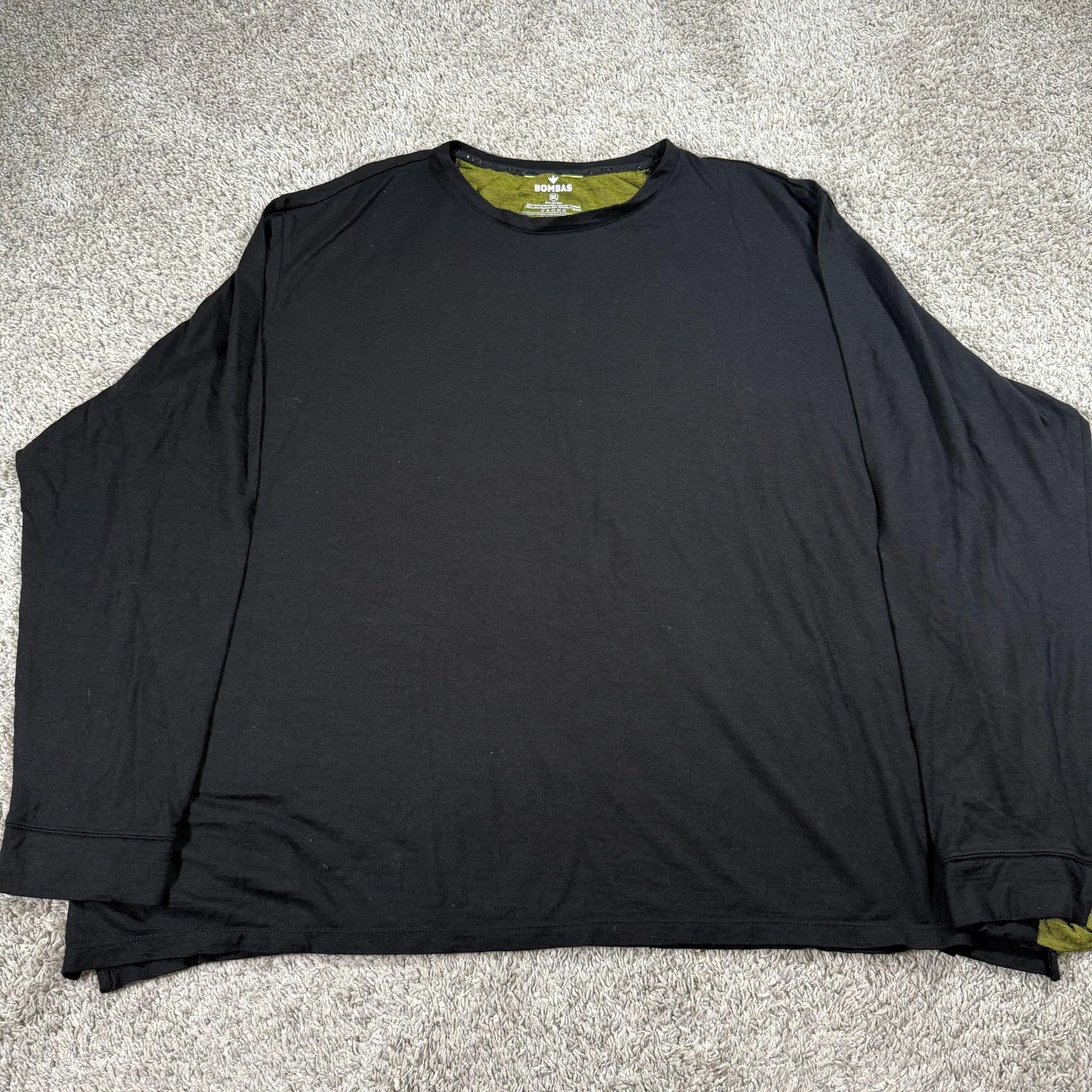 Bombas Shirt Mens 3XL Black Merino Wool TENCEL Long Sleeve Base Layer Top
Opens in a new window or t