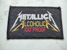 METALLICA  PATCH Original 80er 100% PROOF Vintage GLITZER Aufnäher 9,5x6cm Metal