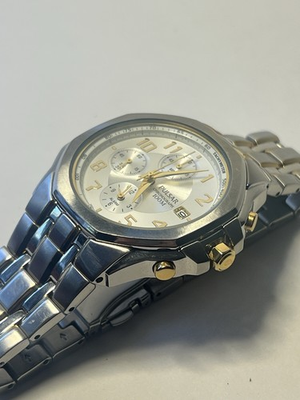 #ad Pulsar Chronograph 7T62 X103 40mm Two Tone Original Bracelet $79.99