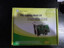 IOCREST 2x External DB9 Serial Ports RS-232 PCI-e x1 Controller Card Retail