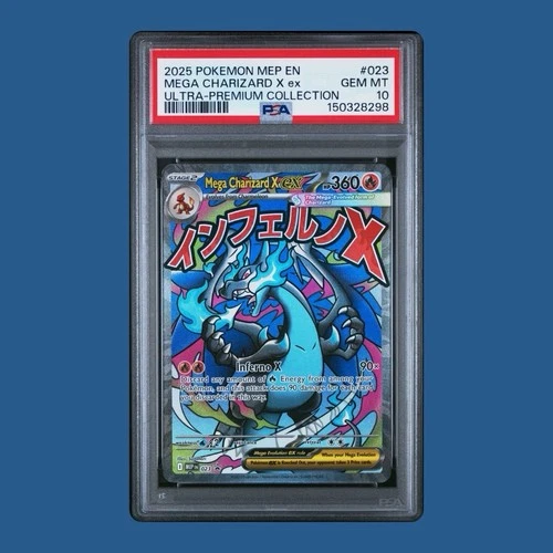 2025 POKEMON MEP PROMO ULTRA-PREMIUM COLLECTION #023 MEGA CHARIZARD X EX PSA 10