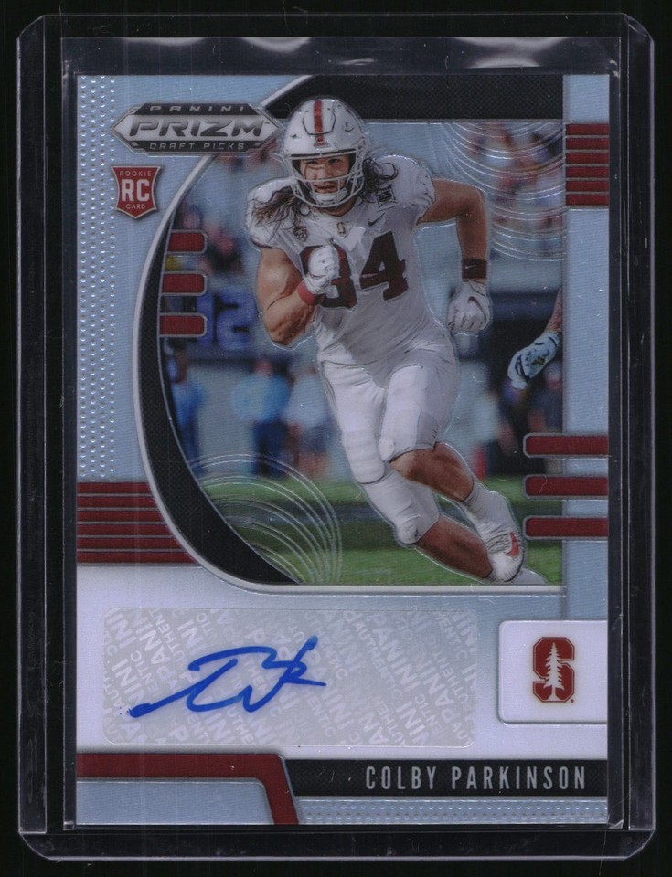 2020 Panini Prizm Draft Picks #135 Colby Parkinson Draft Picks Prizms Silver AU 2020 Panini Prizm Draft Picks #135 Colby Parkinson Draft Picks Prizms Silver AU