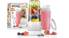 Bionic Blade Portable Blender 16.5-oz with Extra Shaker and Lid, Cordless