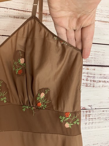 Vintage Faerie Surelock Women's Nightgowns/Sleepwear 1950's Size 34 Brown FLAWED - Picture 4 of 16