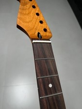Reverse headstock S S 22fret Rosewood Roasted Maple Electric Guitar Neck Satin