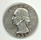 1958 Washington Quarter - Free Shipping