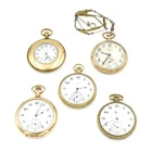 Antique Elgin 10k Gold-filled 7-17j Size 0-12s Pocket Watches Lot of 5 #WB5001-4