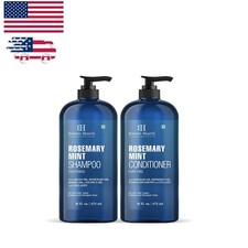 Nourishing Rosemary Mint Shampoo and Conditioner Set - 32 Oz Total, Paraben-Free