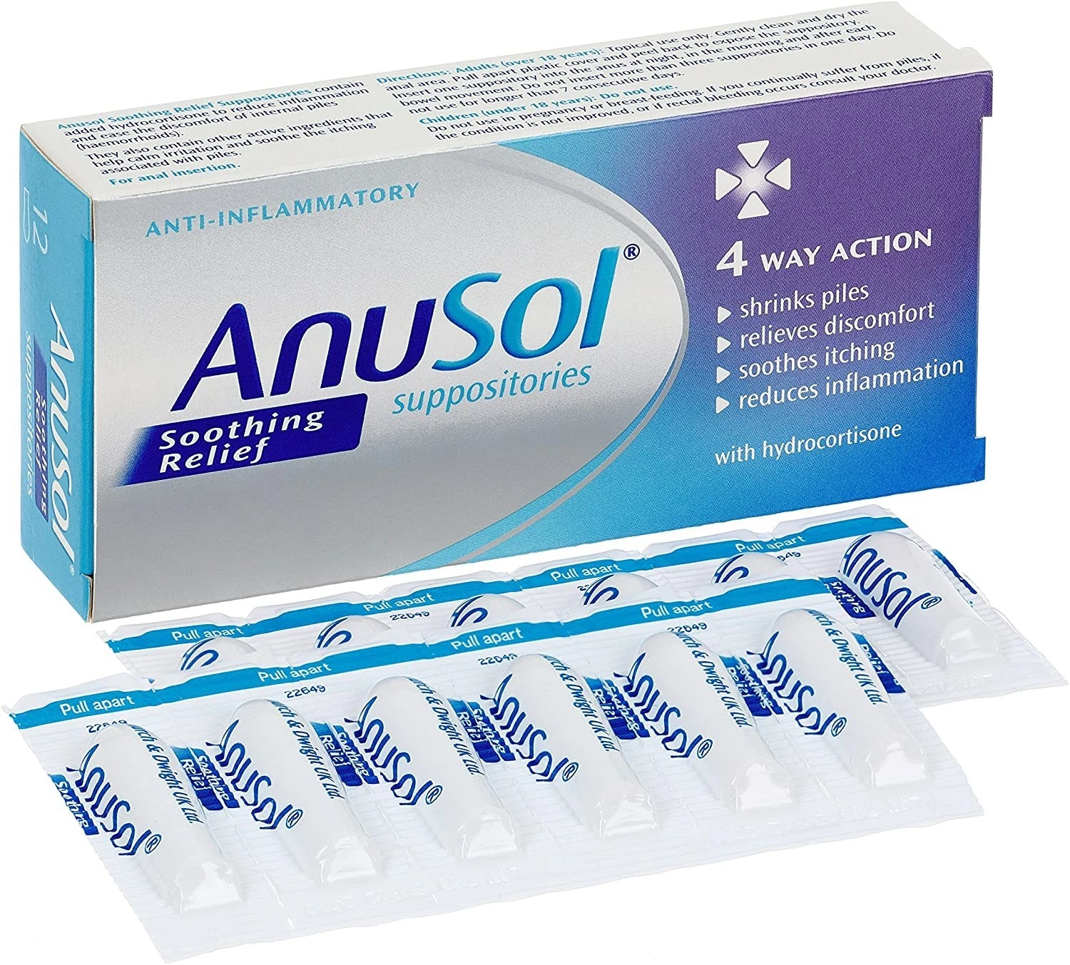 Anusol HC Suppositories 2 Pack