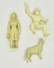 VTG Marx Roy Rogers Ranch - Roy Mounted Waving - Dale Evans - Bullet Figures GC