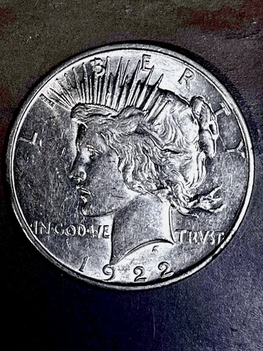 1922 D Peace Dollar  Beautiful BU coin