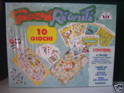 SCATOLA 10 GIOCHI RIUNITI EDIZIONI MARCA STELLA ANNI '90 - Picture 1 of 1